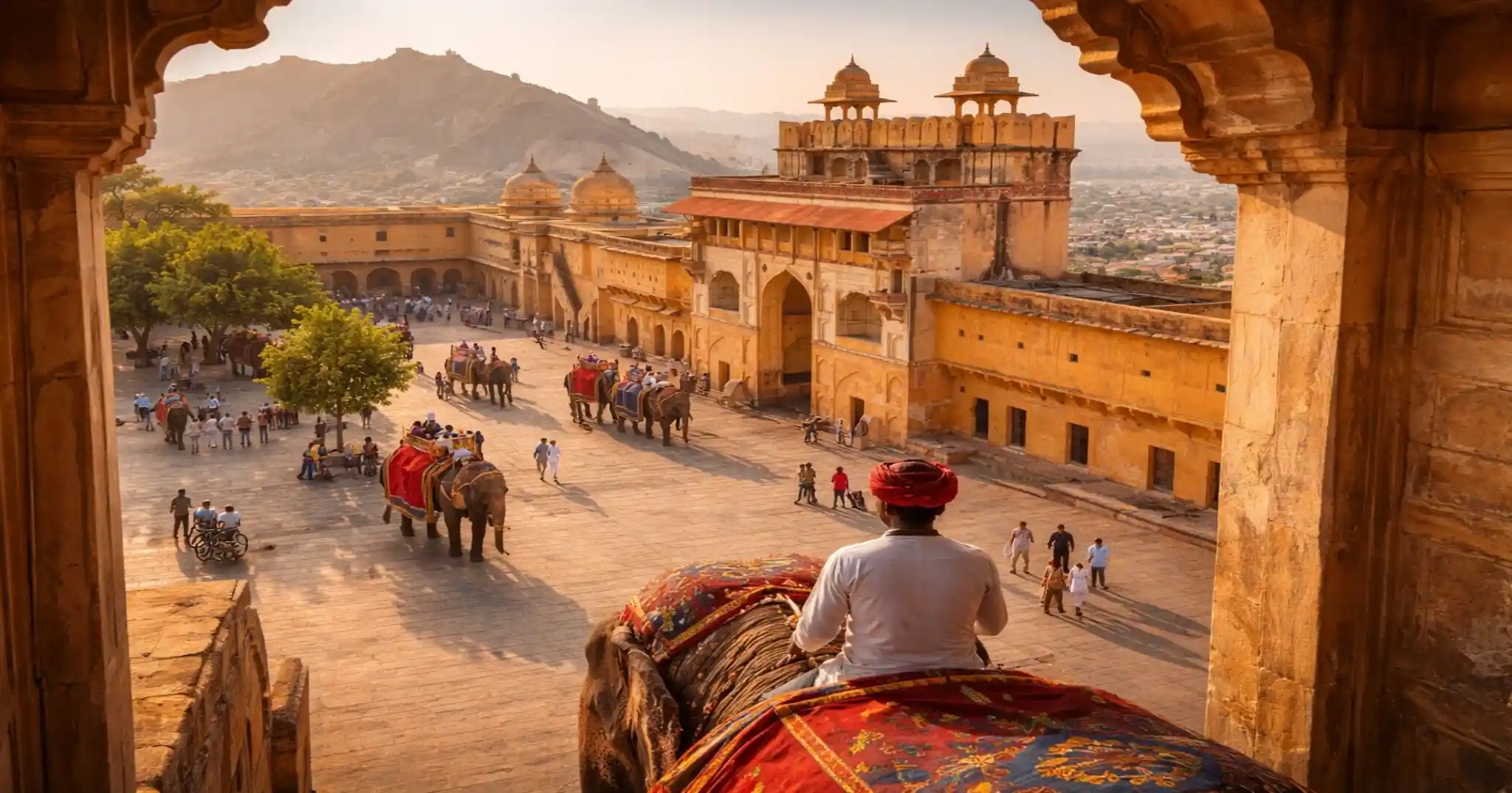 Amer Fort Elephant Safari